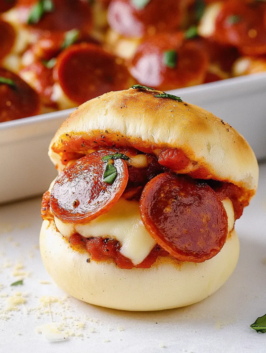 Selbstgemachte Salamipizza-Sliders