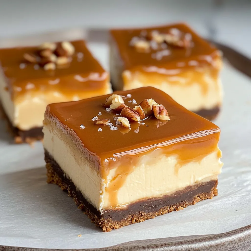 Käsekuchen-Riegel mit Karamell