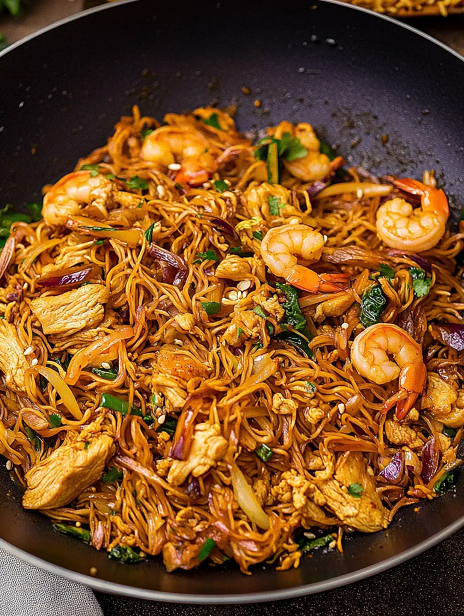 Leckere Singapur-Straßennudeln Rezept