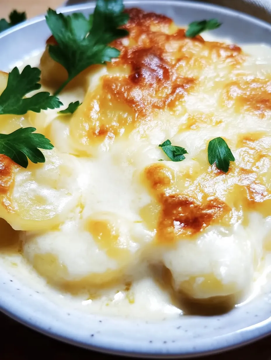 Cremiges Gratin mit Kartoffeln und Käsekruste