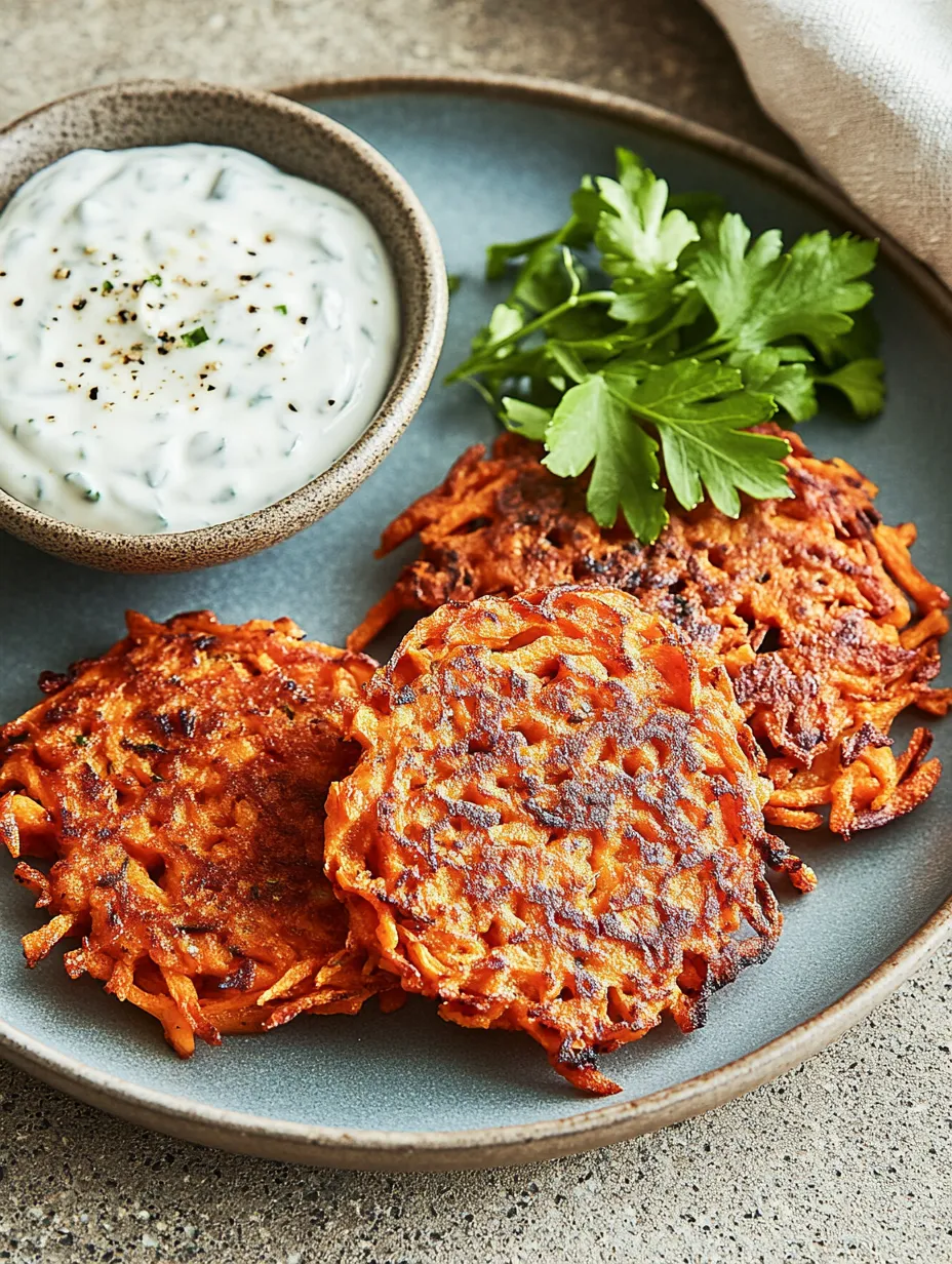 Süßkartoffelpuffer knusprig und einfach