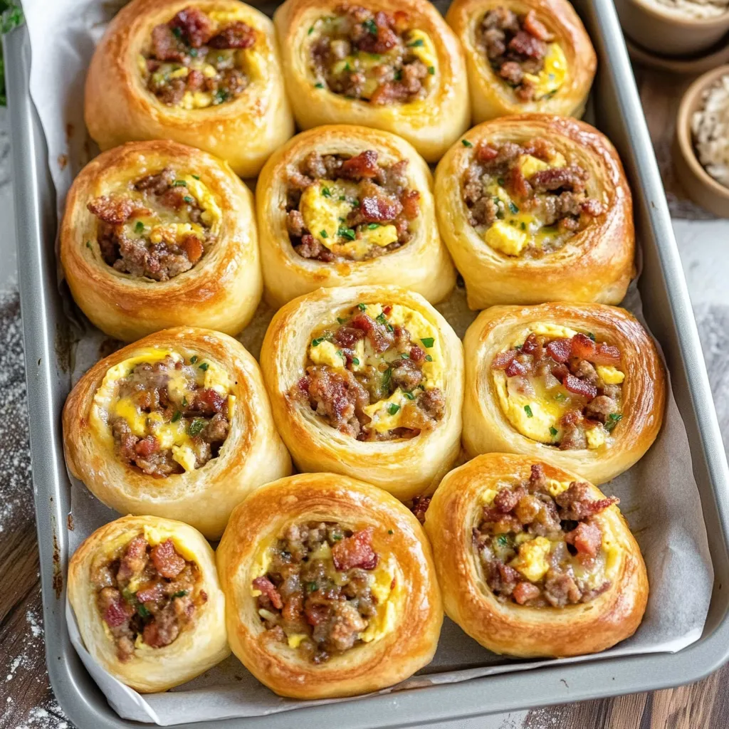 Herzhafte Frühstücksrollen