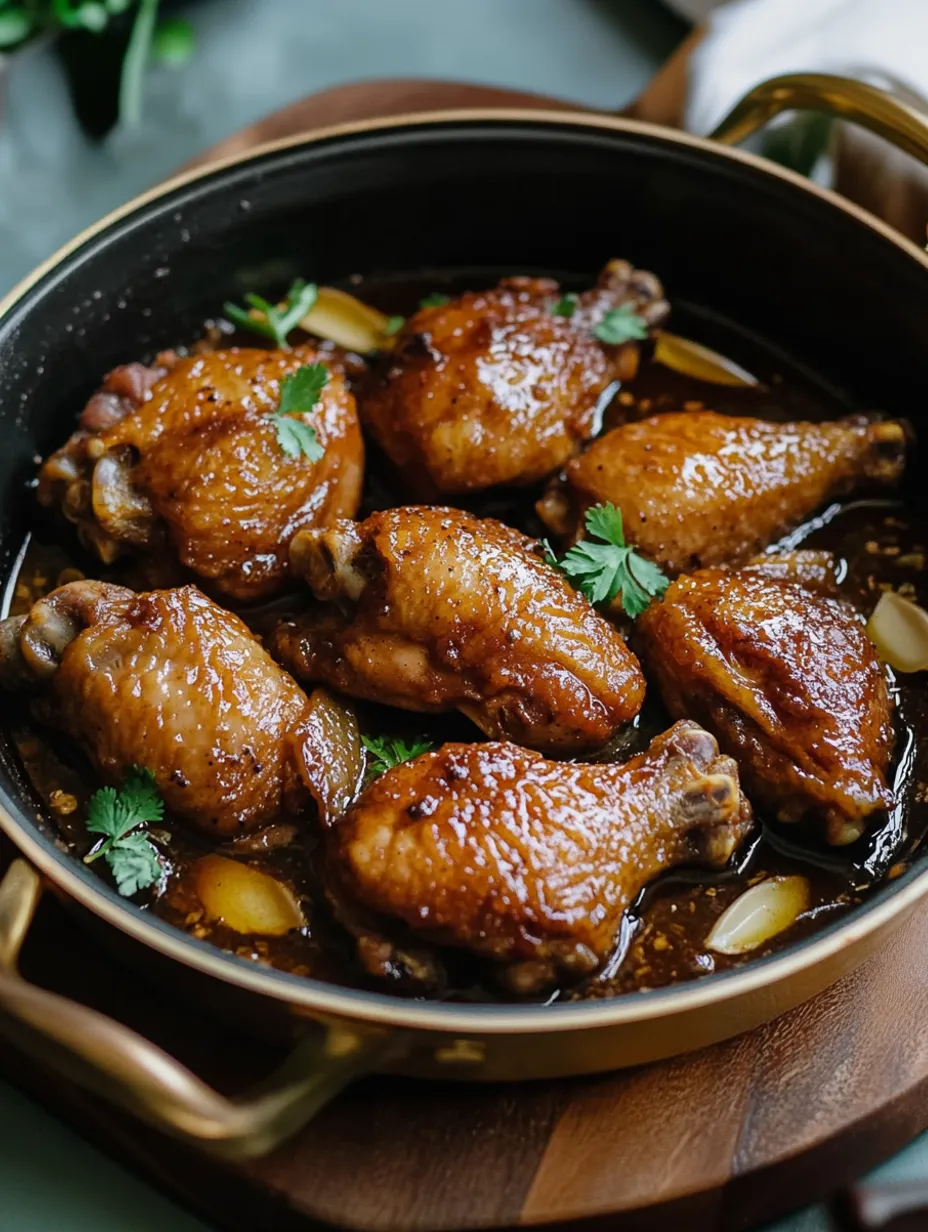 Klassisches philippinisches Hühnchen-Adobo