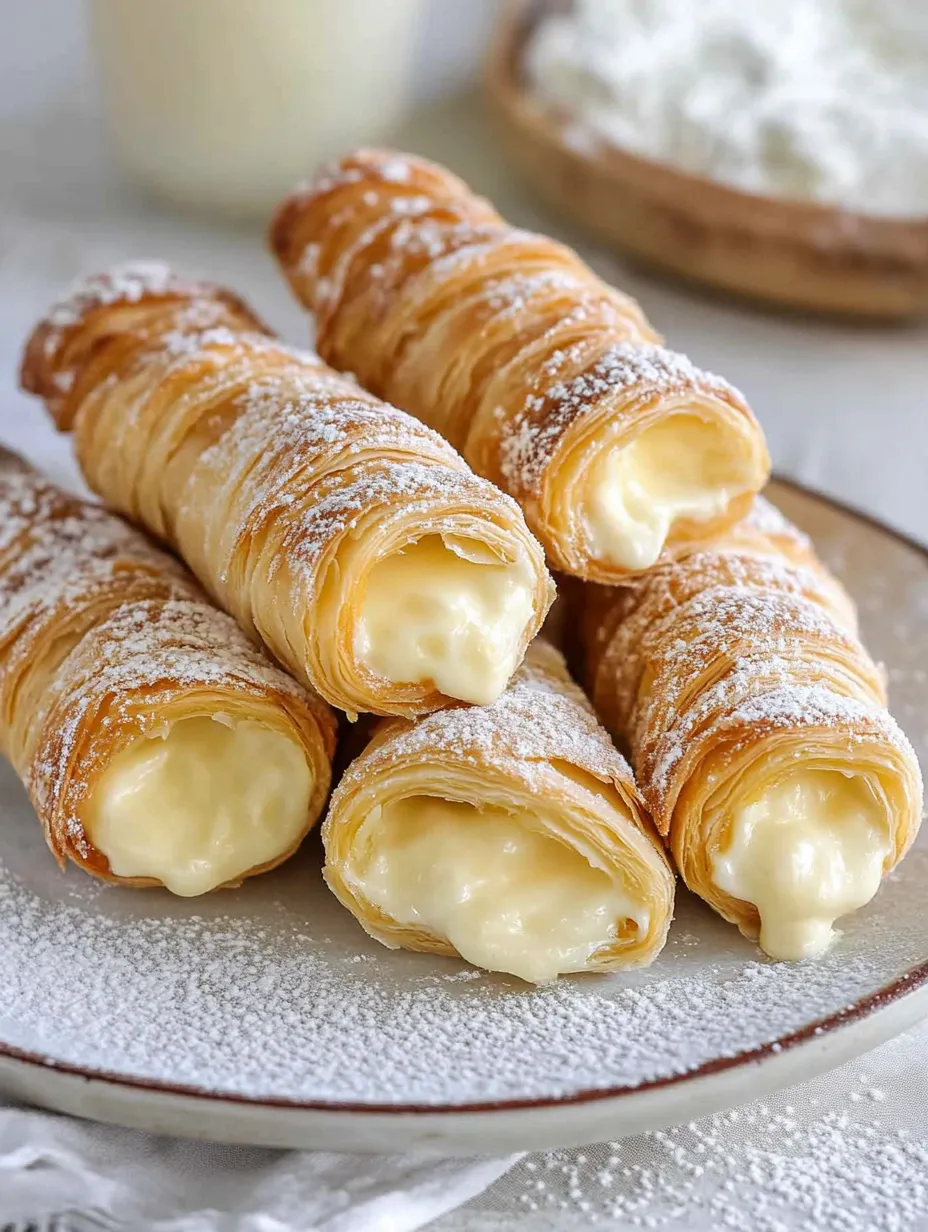 Rezept Italienische Cannoncini mit Sahnefüllung