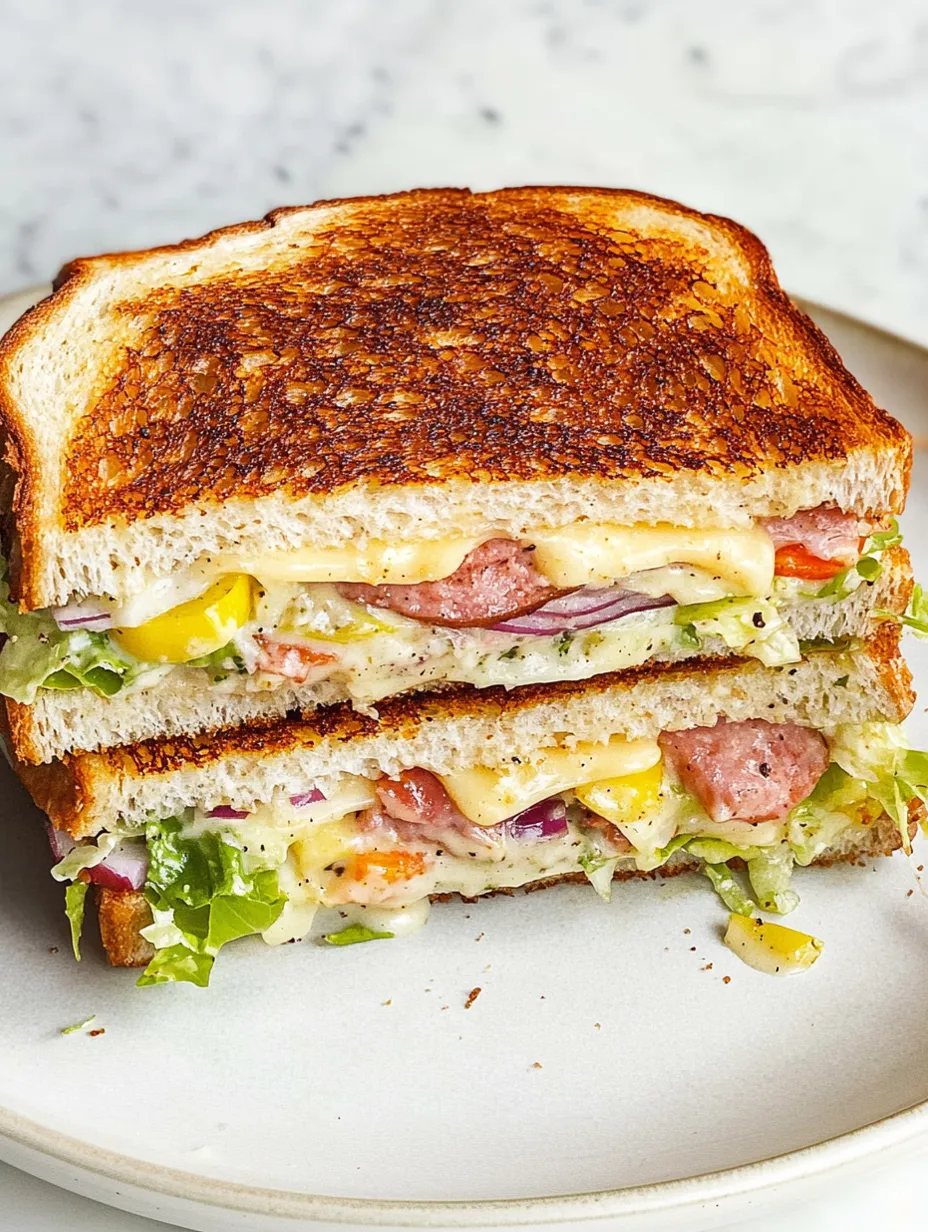 Traumhafter Grinder Grilled Cheese Sandwich