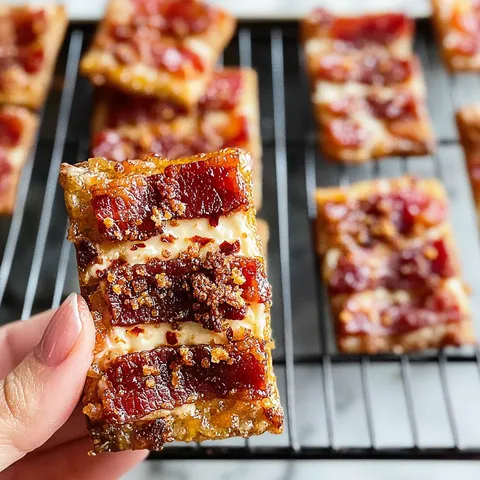Süß-Salzige Käse-Bacon-Knabberhappen