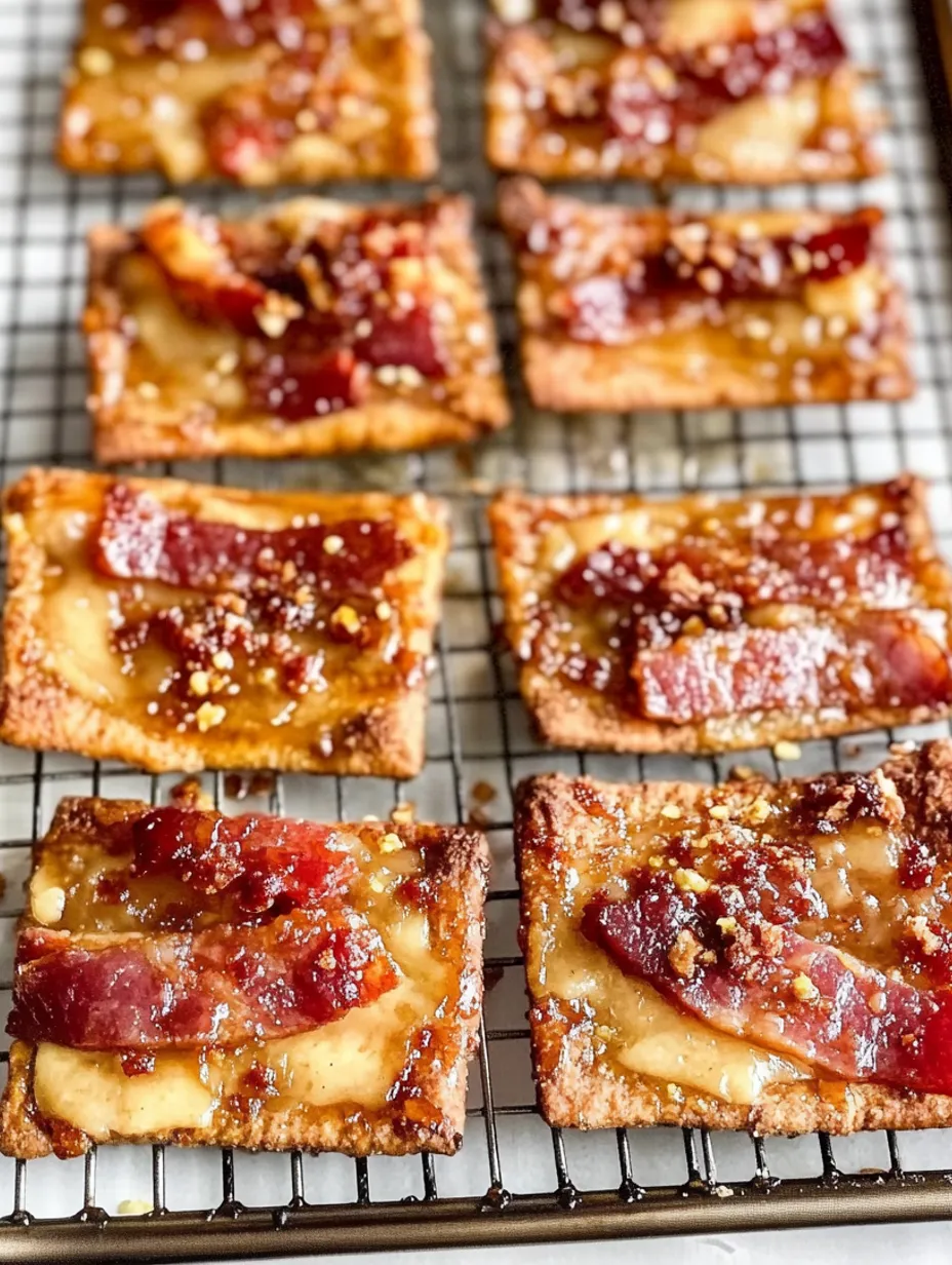 Einfache Boursin Bacon Cracker Snackidee
