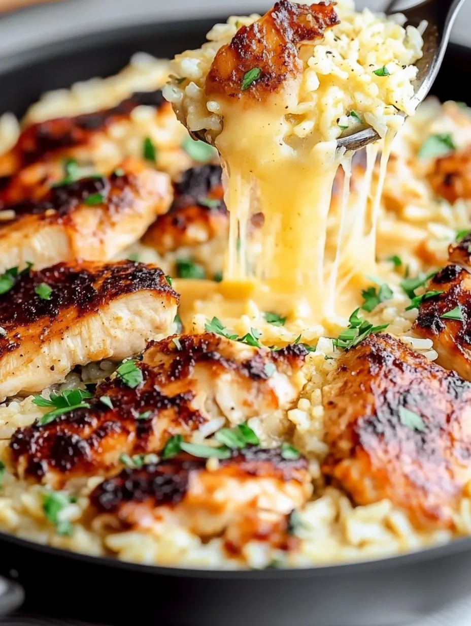 Knuspriges Knoblauch-Parmesan-Hähnchen mit Reis