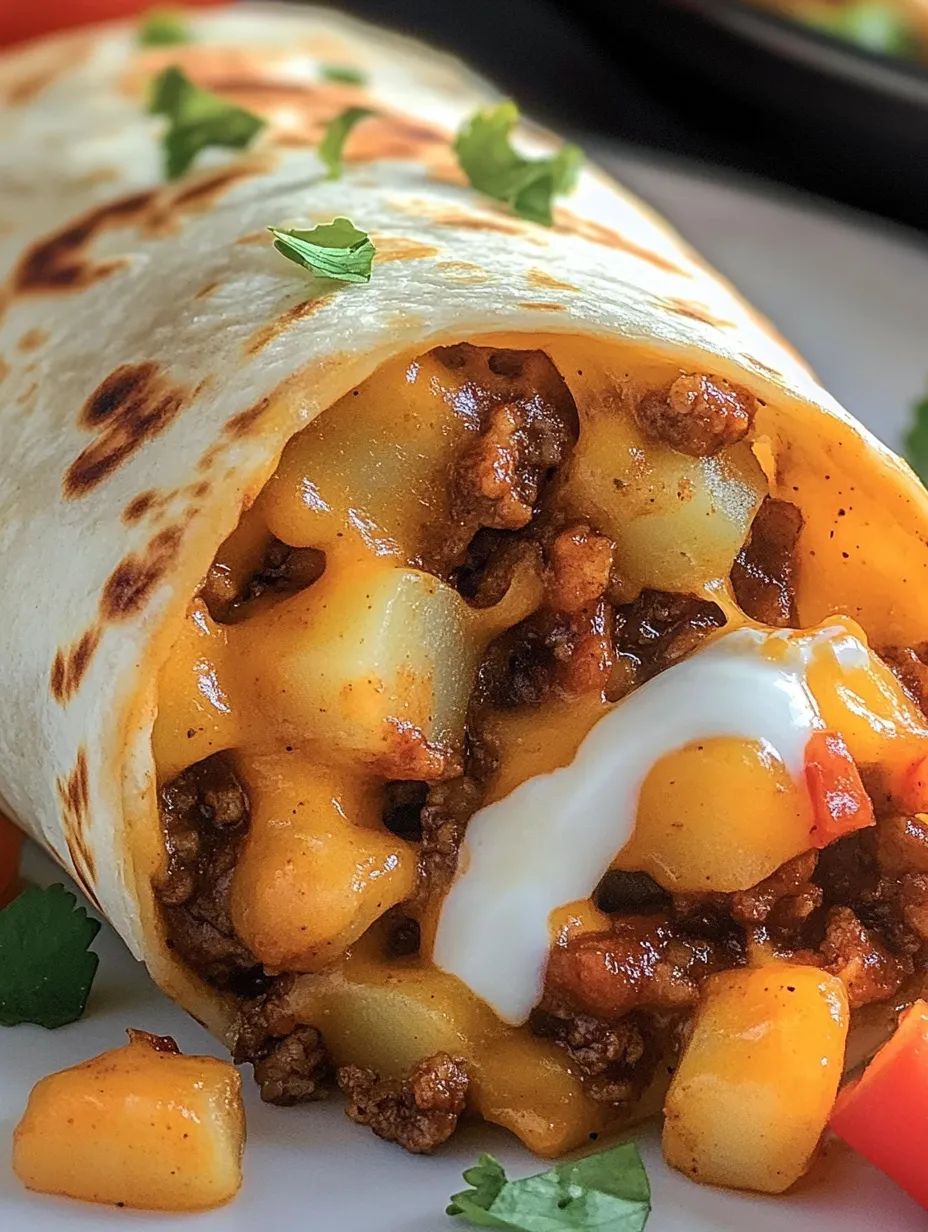 Käse-Kartoffel Burritos Rezept