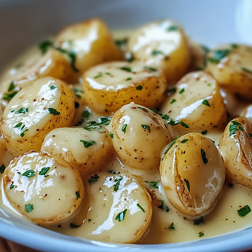 Cremige Knoblauch-Kartoffeln schnell gemacht