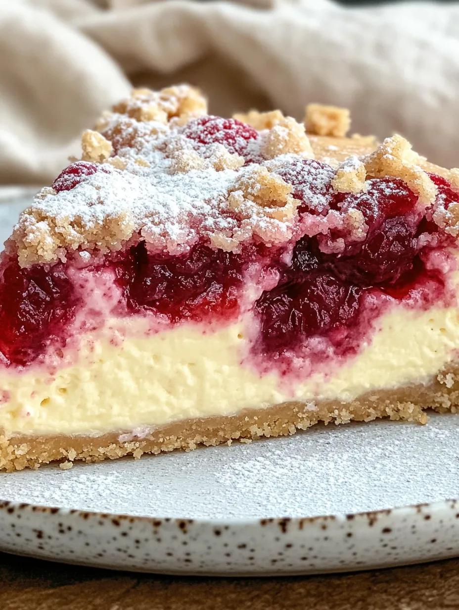 Quarkkuchen mit Himbeeren & Streuseln – Fruchtig, Cremig, Knusprig