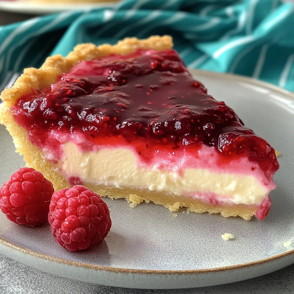 Cremiger Himbeer-Kuchen mit Schmand und knusprigem Boden