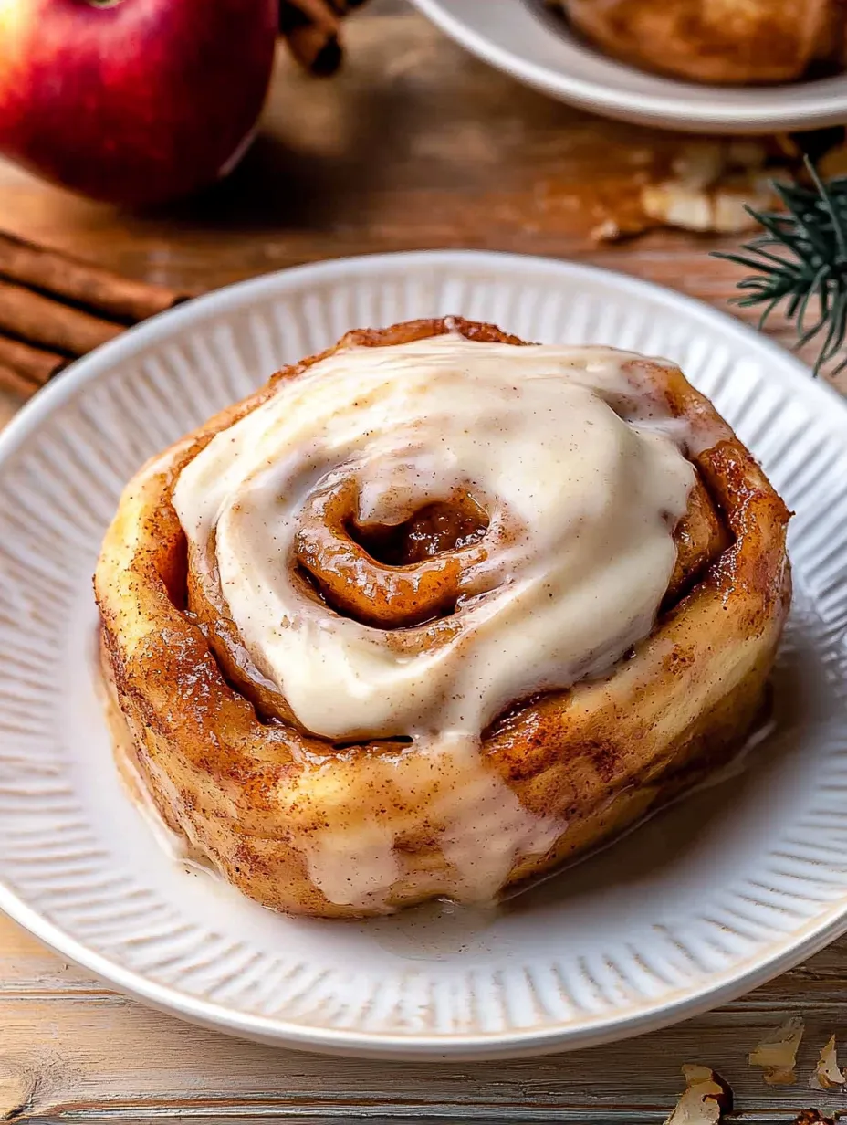 Selbstgemachte Apfel-Zimtschnecken