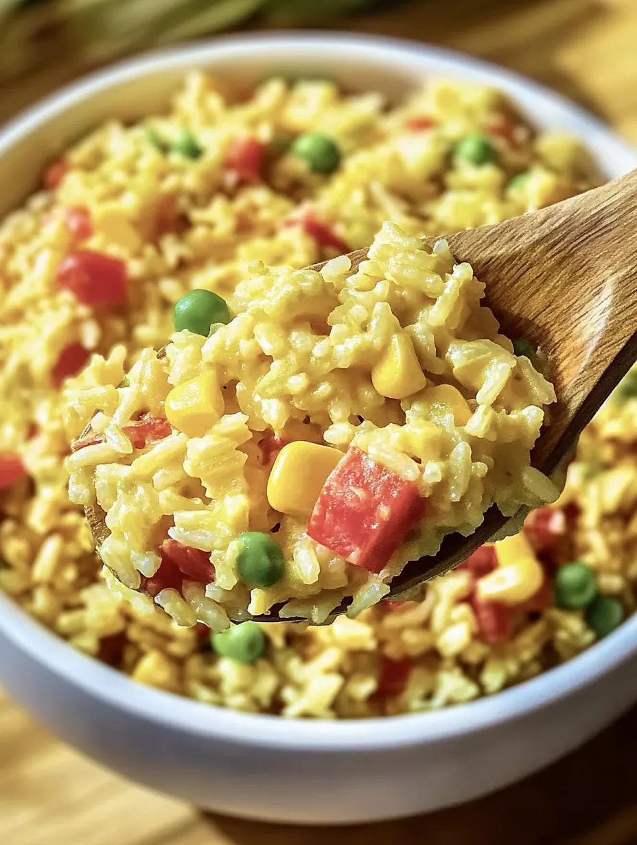 Knallbunter Curry-Reissalat – Würzig & frisch