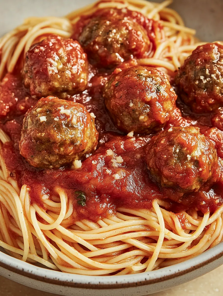Würzige Fleischbällchen auf Tomatensoße