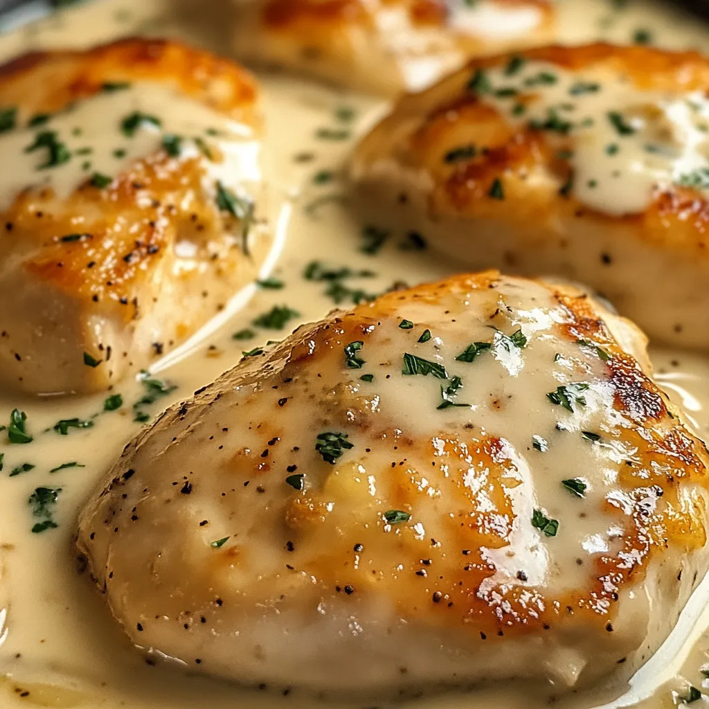 Cremiges Asiago-Hähnchen