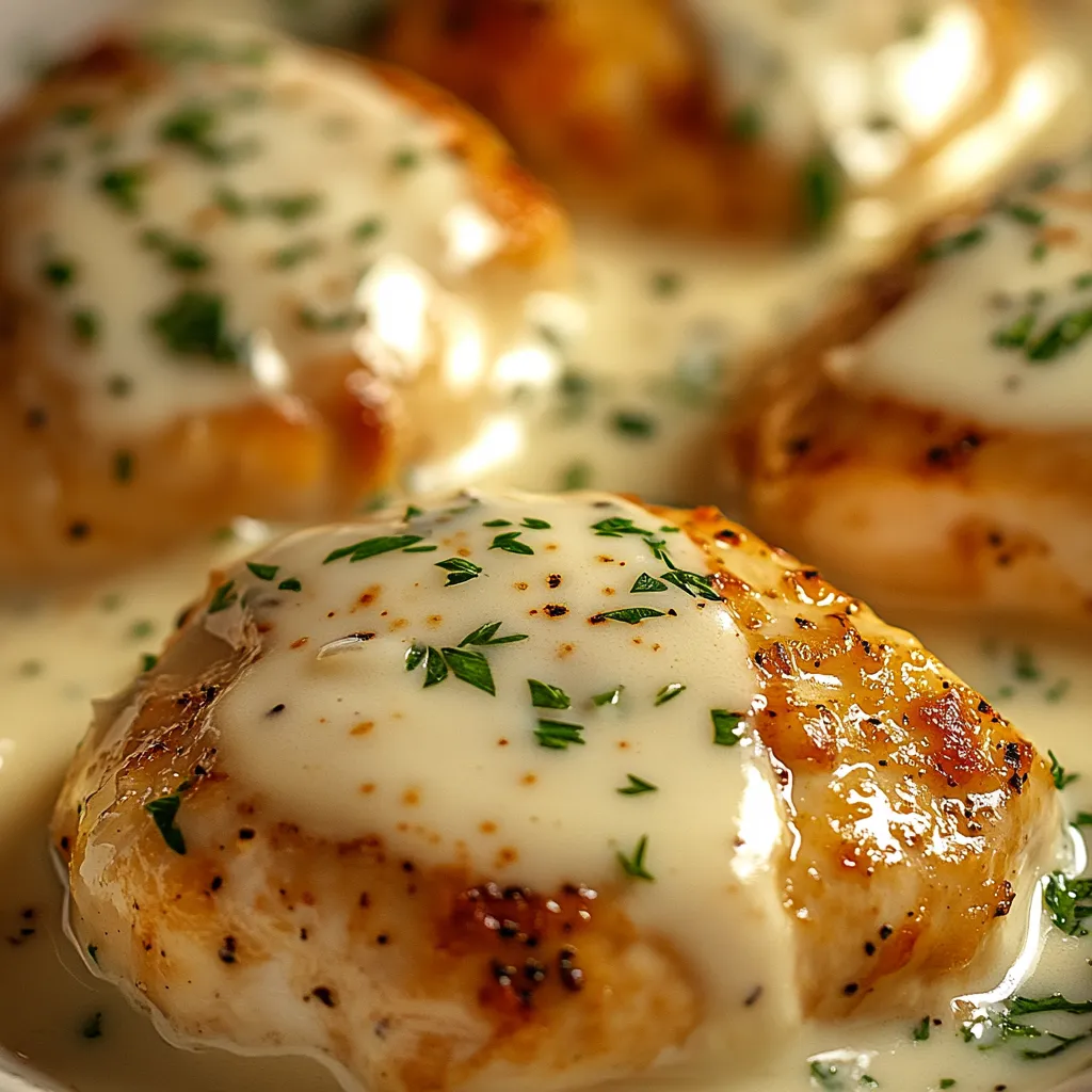Cremiges Asiago-Hähnchen