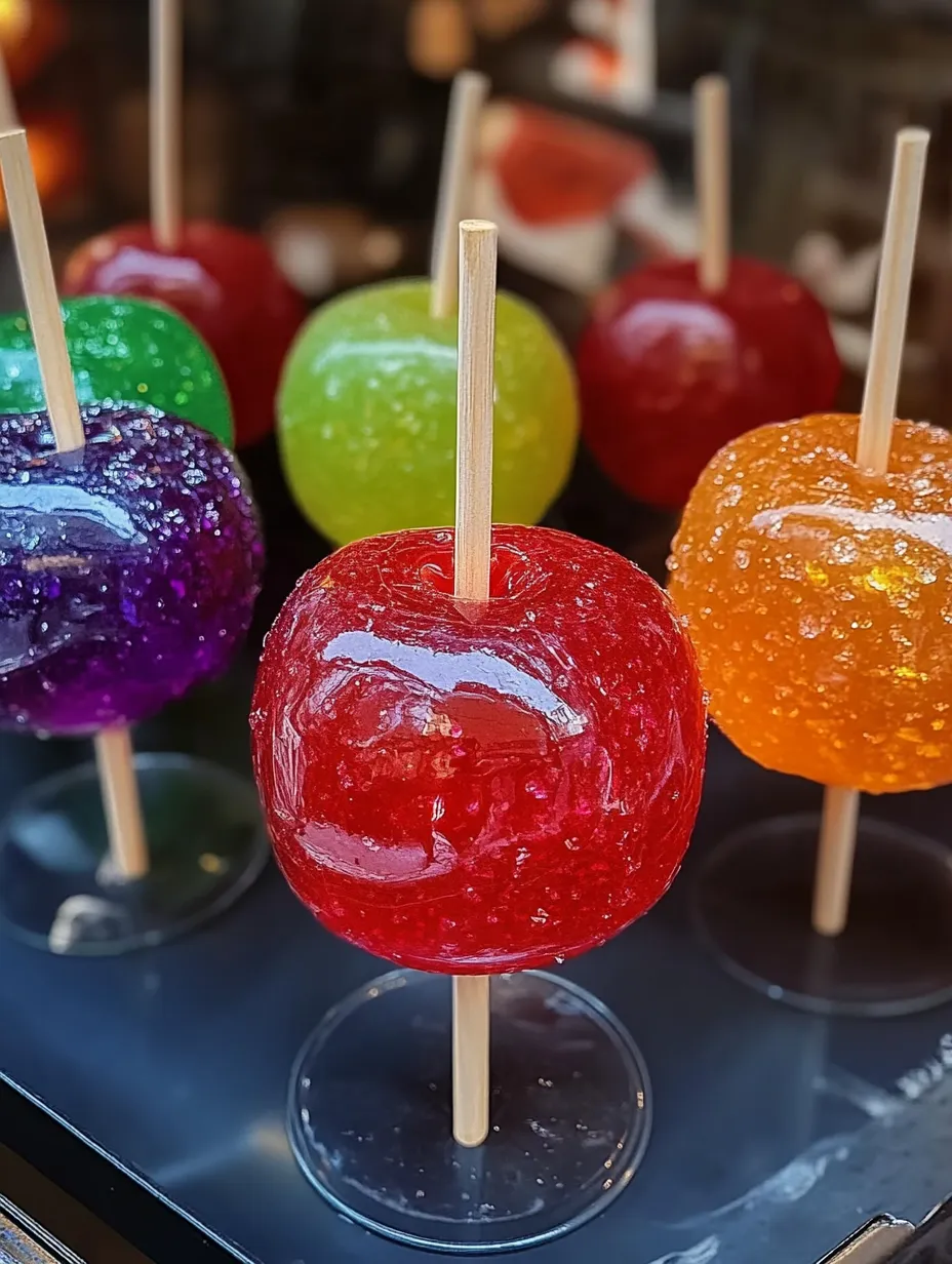 Rezept für Bunte Bonbon-Äpfel