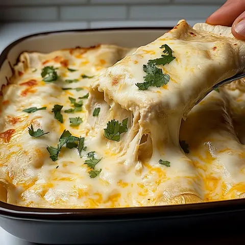 Weisse Huhn-Enchiladas