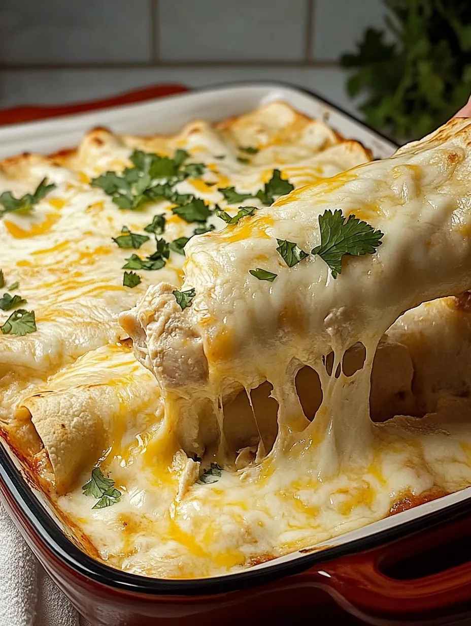 Cremige Hähnchen-Enchiladas selbstgemacht