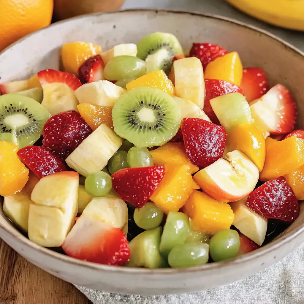 Bunter Obstsalat schnell zubereiten