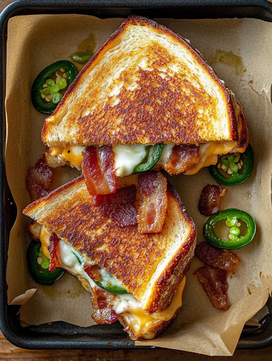 Geröstetes Jalapeño Popper Grilled Cheese Sandwich