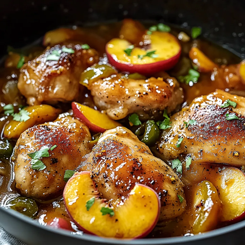 Pfirsich Jalapeño Huhn