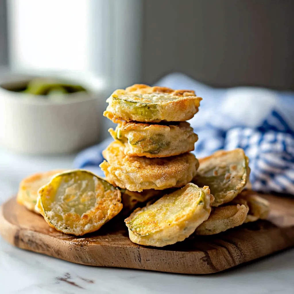 Frittierte Gurkenscheiben