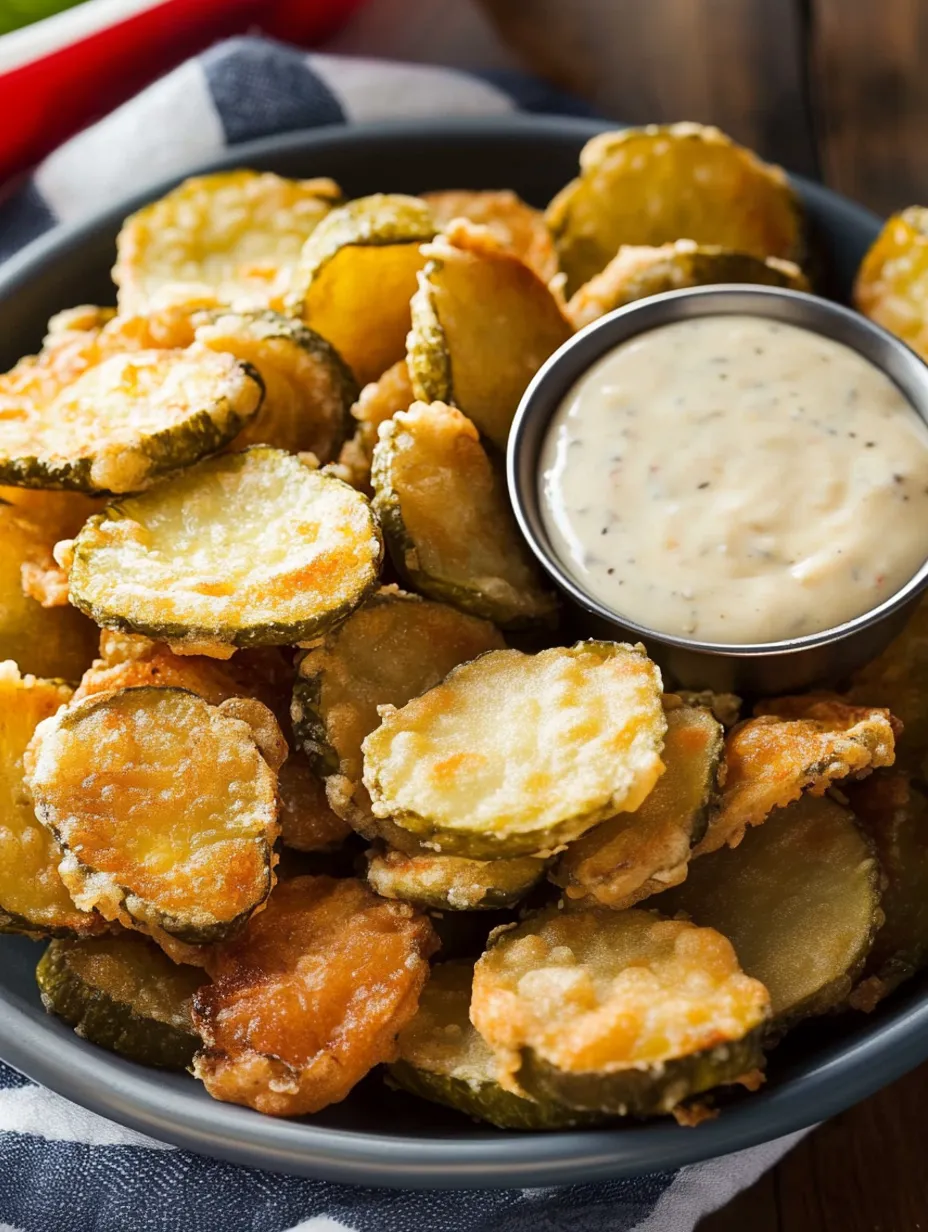 Einfache frittierte Gurken selber machen
