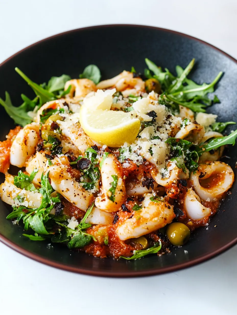 Keto Knoblauch Tintenfisch