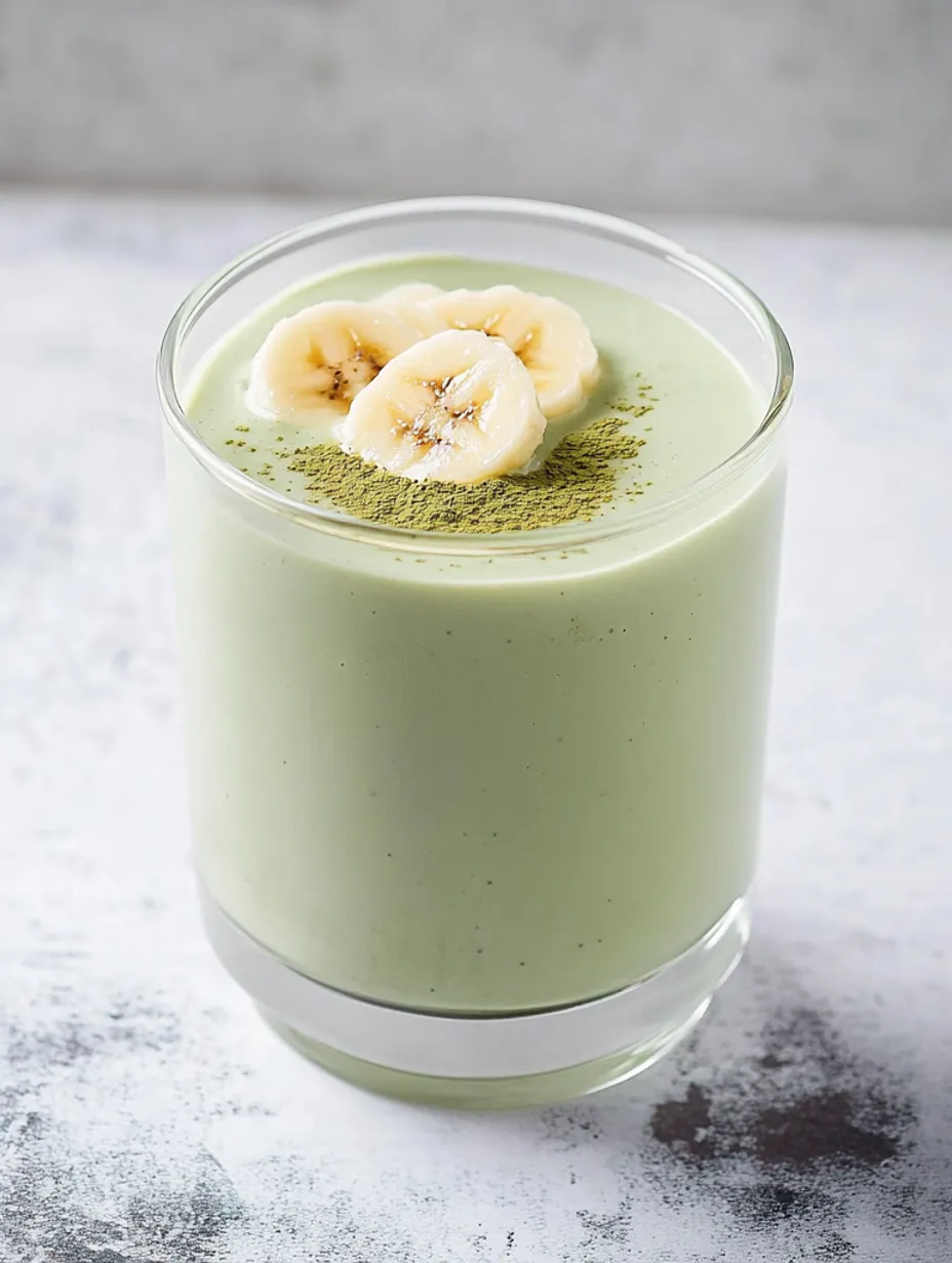 Leckerer Bananen-Matcha-Smoothie
