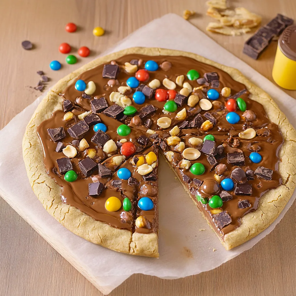 Schoko-Erdnussbutter-Pizza