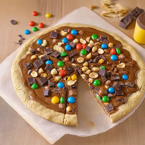 Schoko-Erdnussbutter-Pizza
