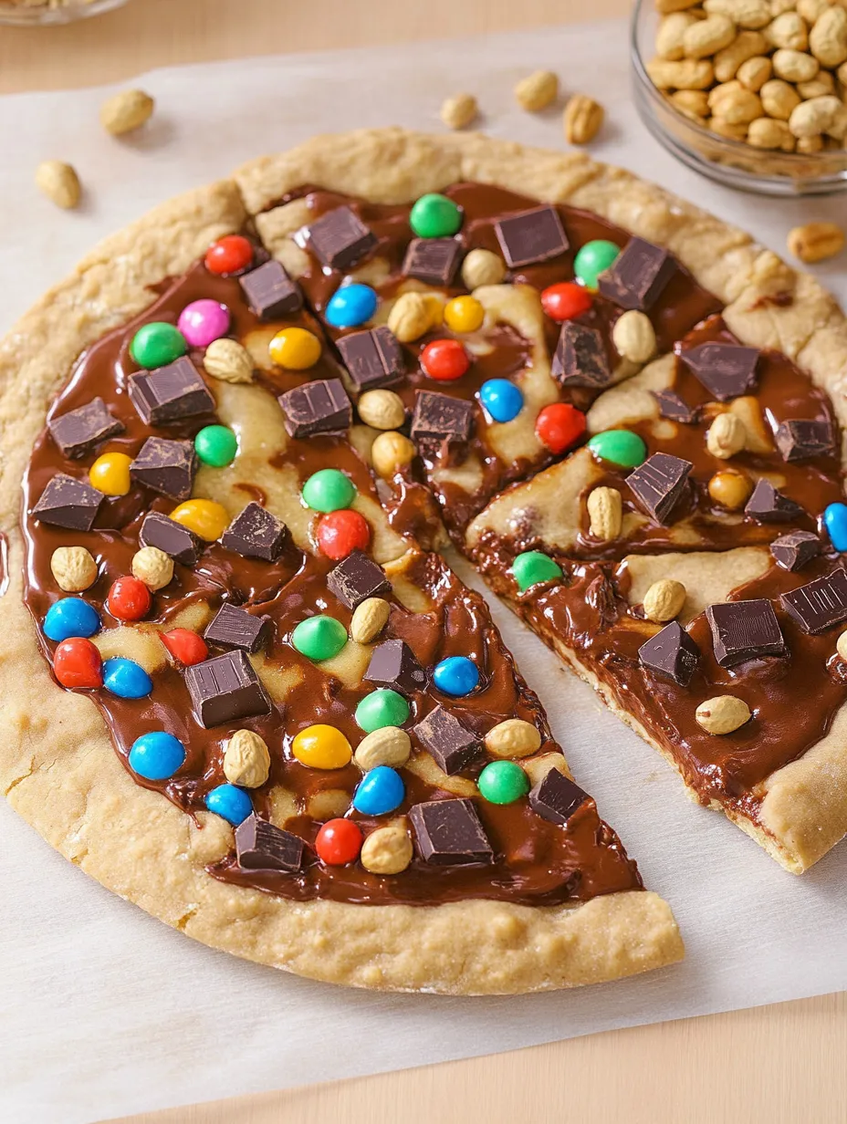 Schoko-Erdnussbutter Pizza Rezept