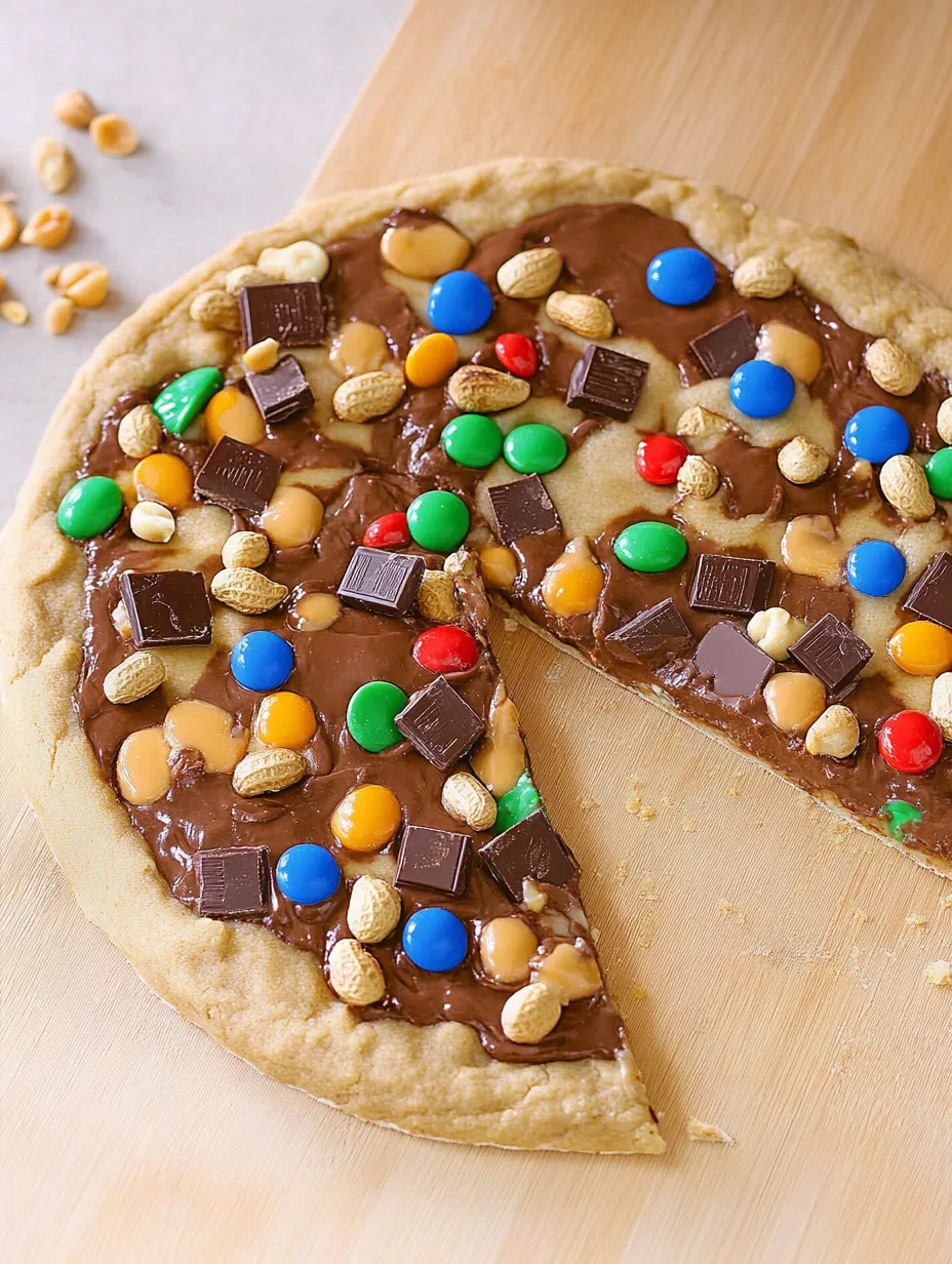Einfache Schoko-Erdnussbutter Pizza