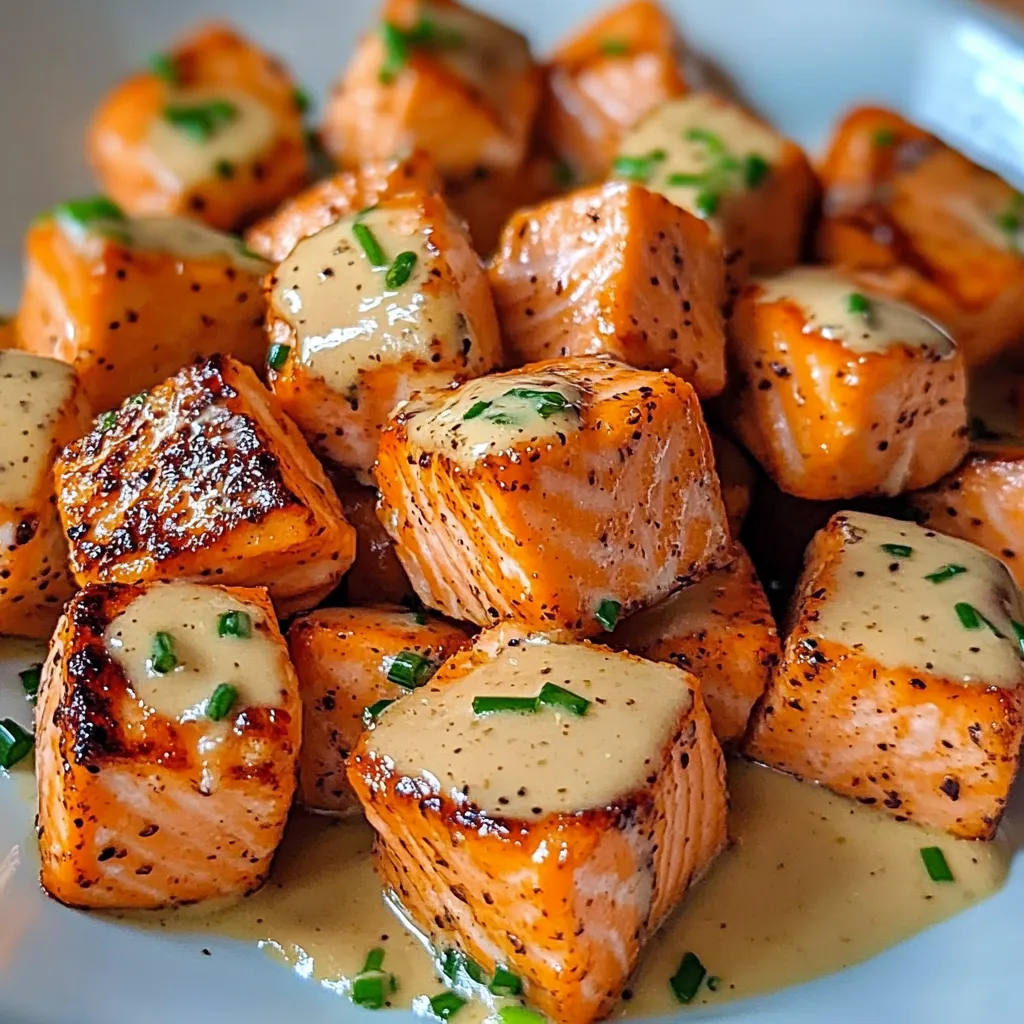 Easy Crispy Spicy Salmon Bites
