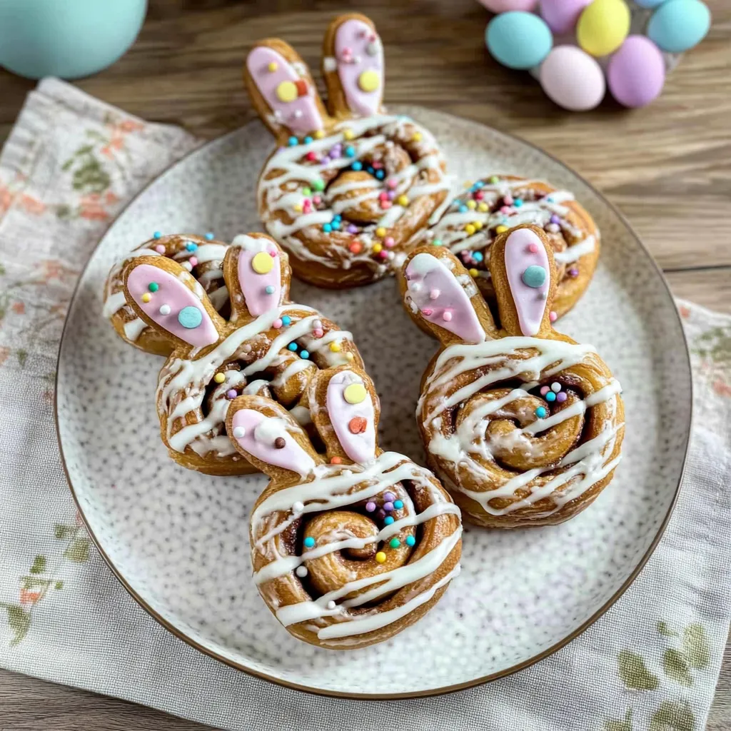 Schnelle Osterhase Zimtschnecken