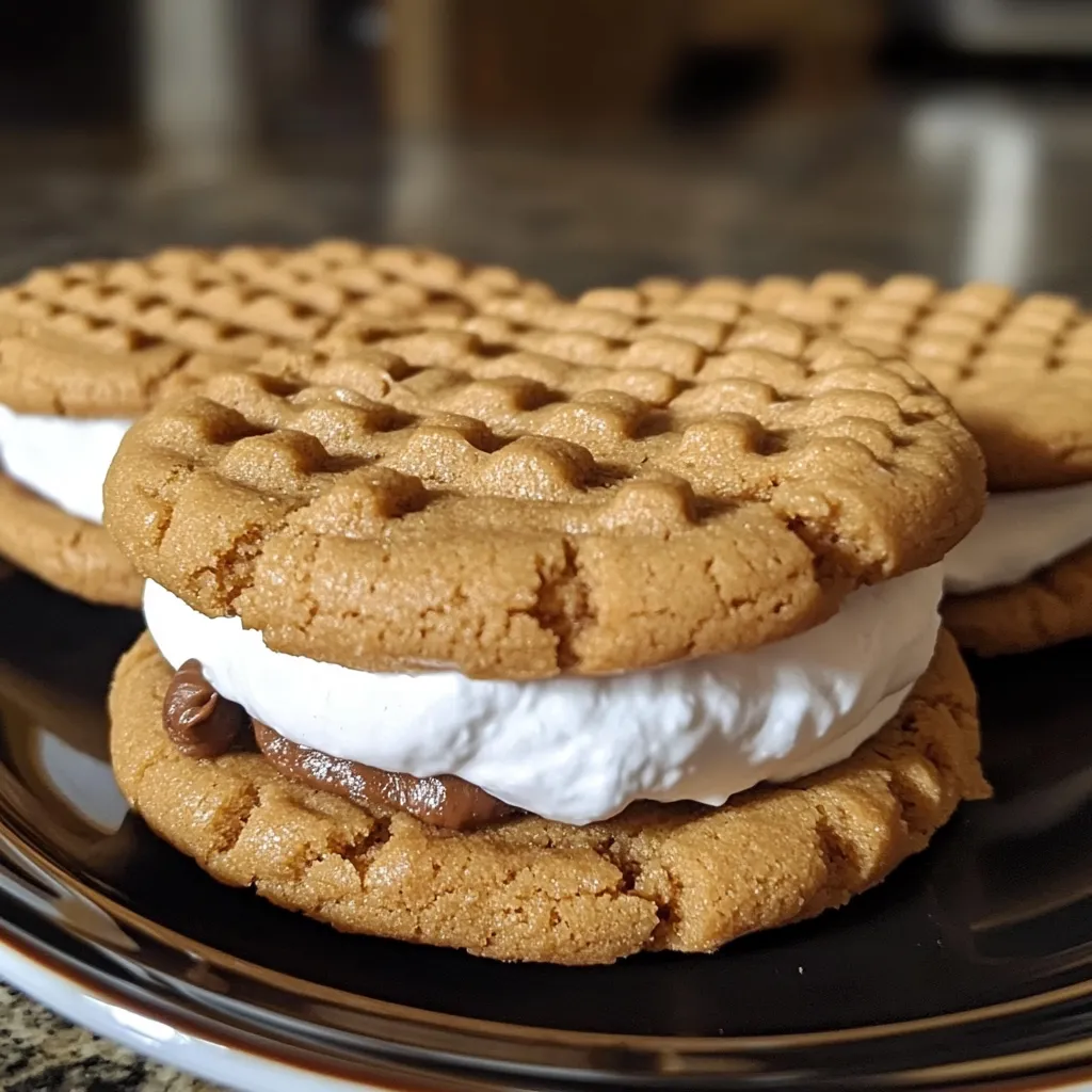 Erdnussbutter S'mores Sandwich Kekse