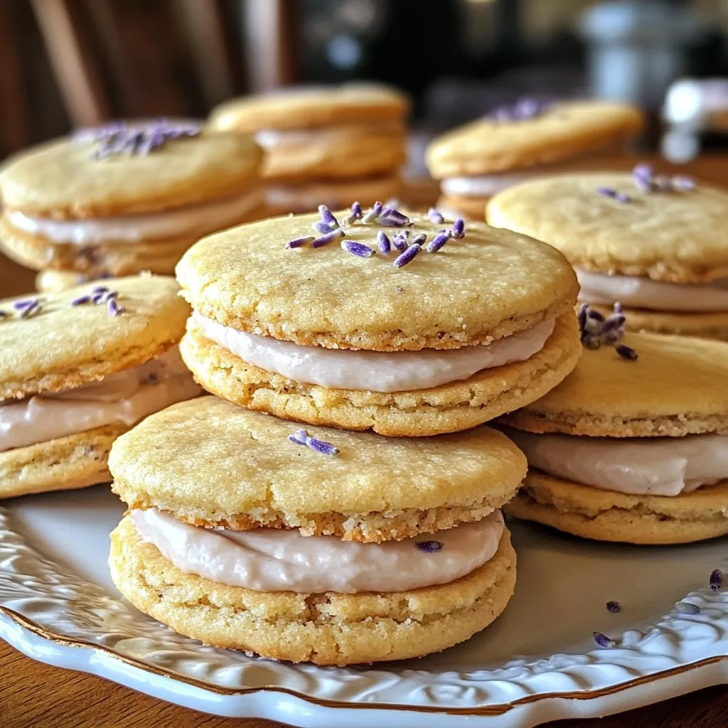 Lemon Lavender Sandwich Cookies