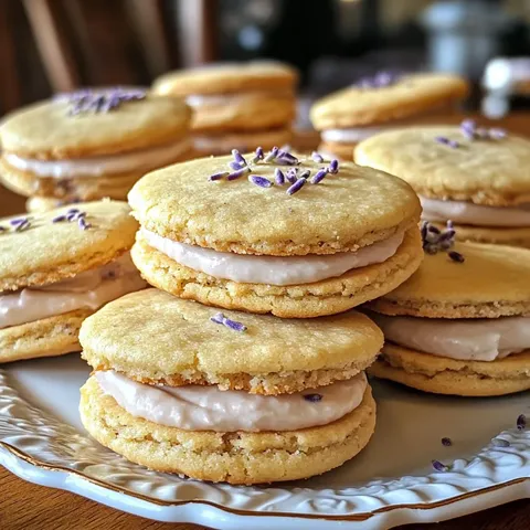 Lemon Lavender Sandwich Cookies