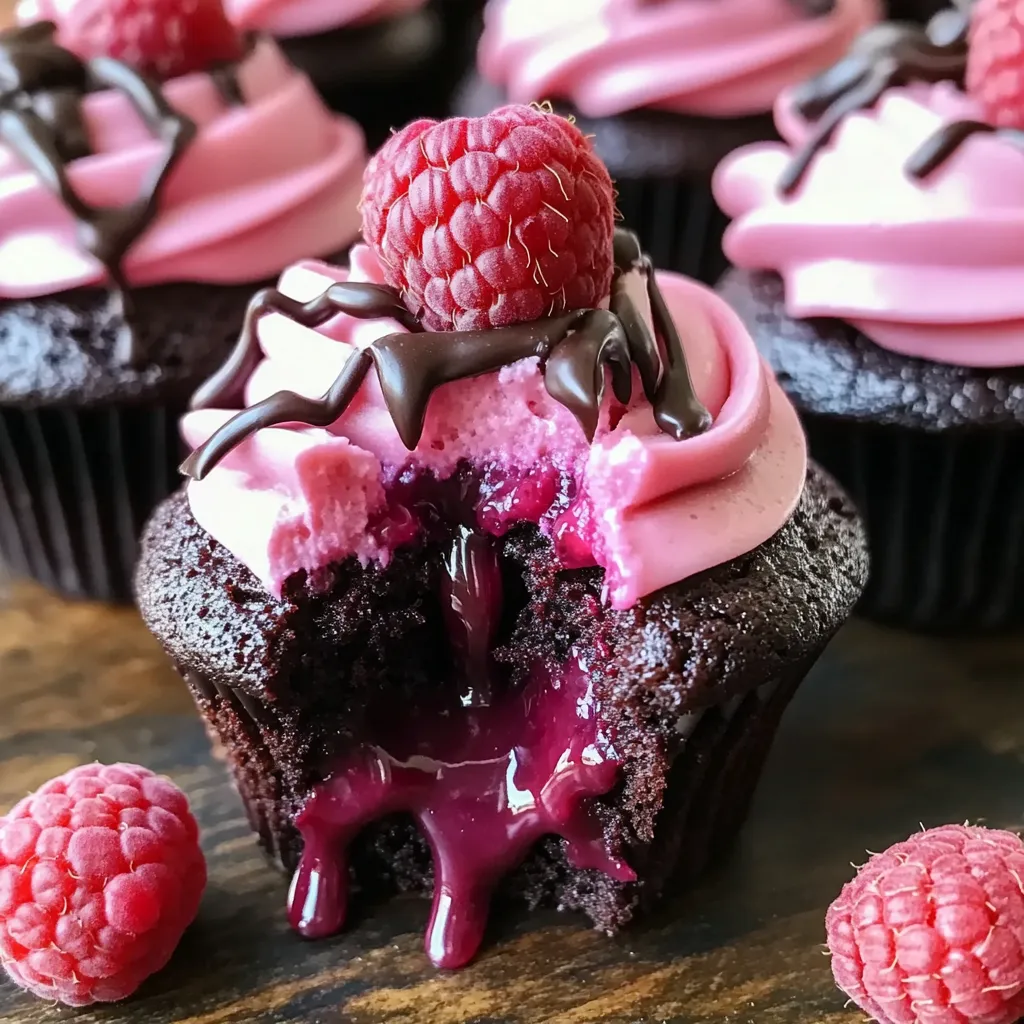 Himbeer-Schoko Lava-Kuchen