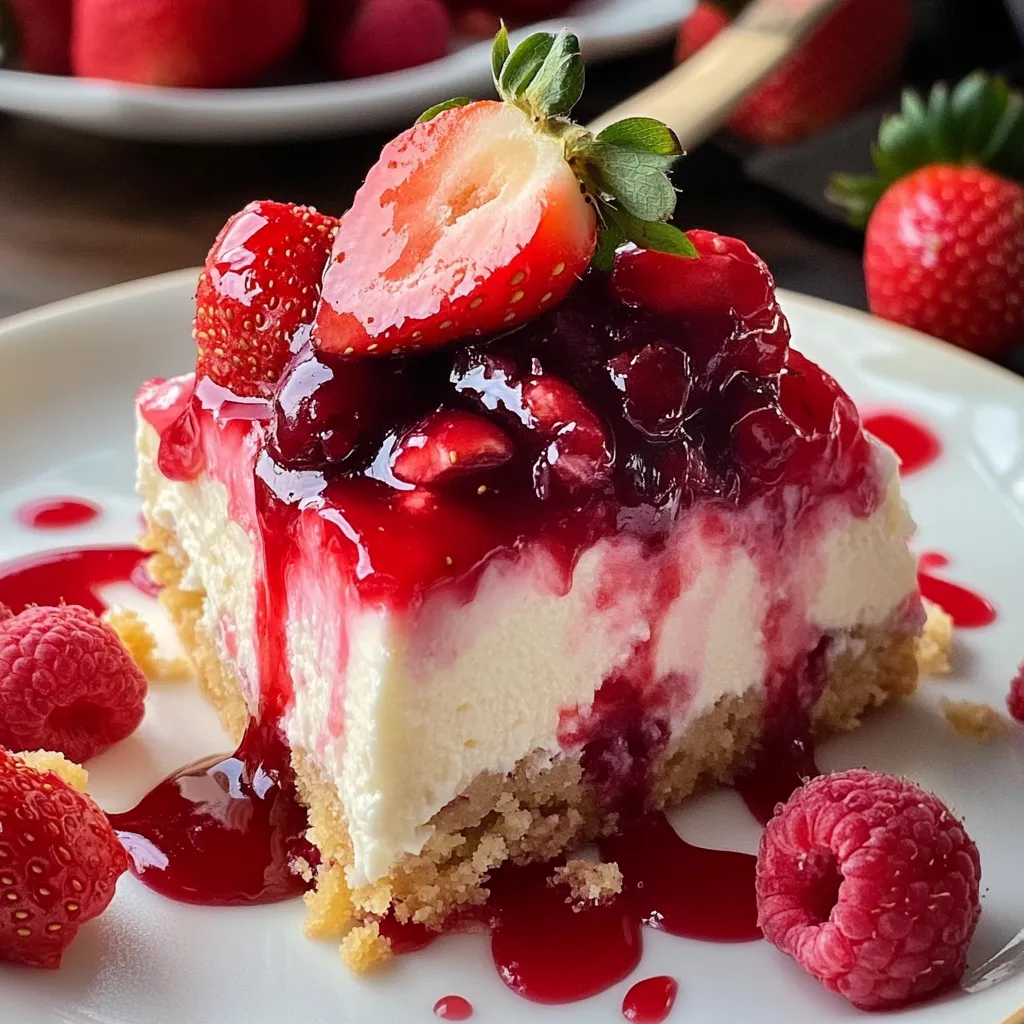 Erdbeer-Käsekuchen Dessert