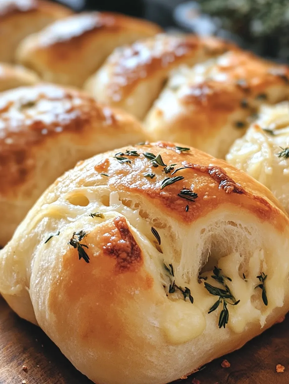 Hausgemachte Sauerteig Kräuter-Käse Brötchen