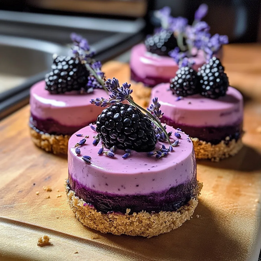 Himmlische Mini Brombeer Lavendel Kuchen