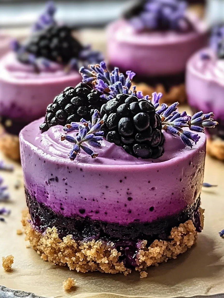 Brombeer-Lavendel-Käsekuchen