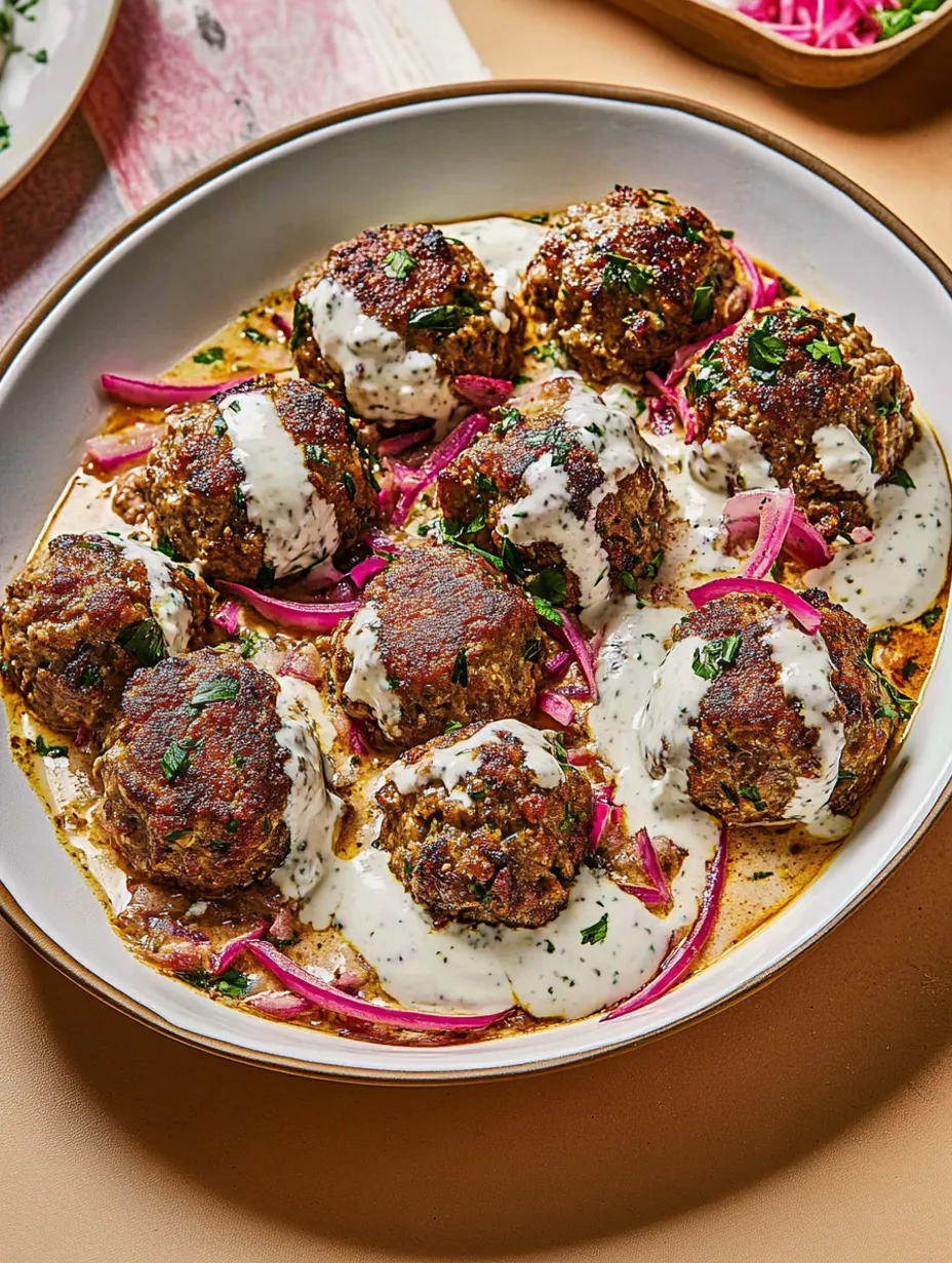 Türkische Frikadellen in Joghurtsoße