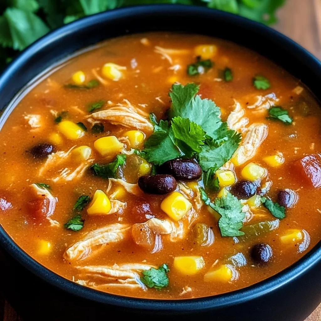 Hühnchen-Enchilada-Suppe