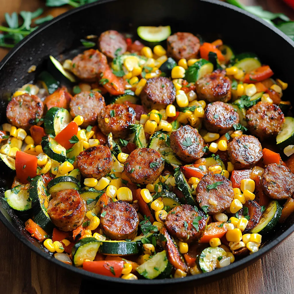 Wurst-Gemüse-Pfanne