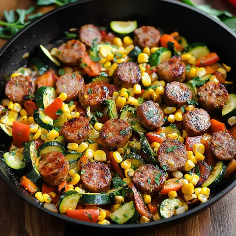 Wurst-Gemüse-Pfanne