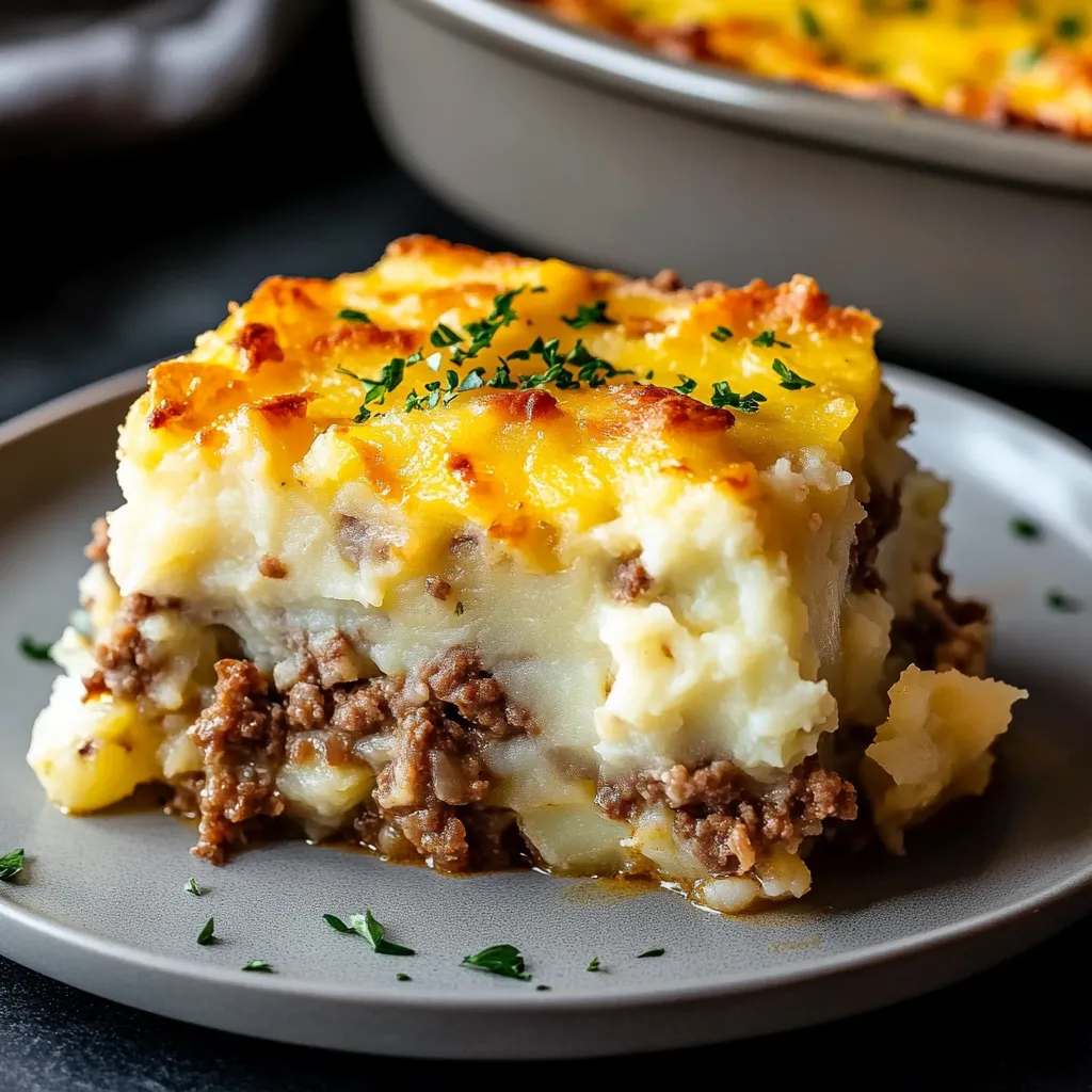 Kartoffel und Hackbraten Auflauf